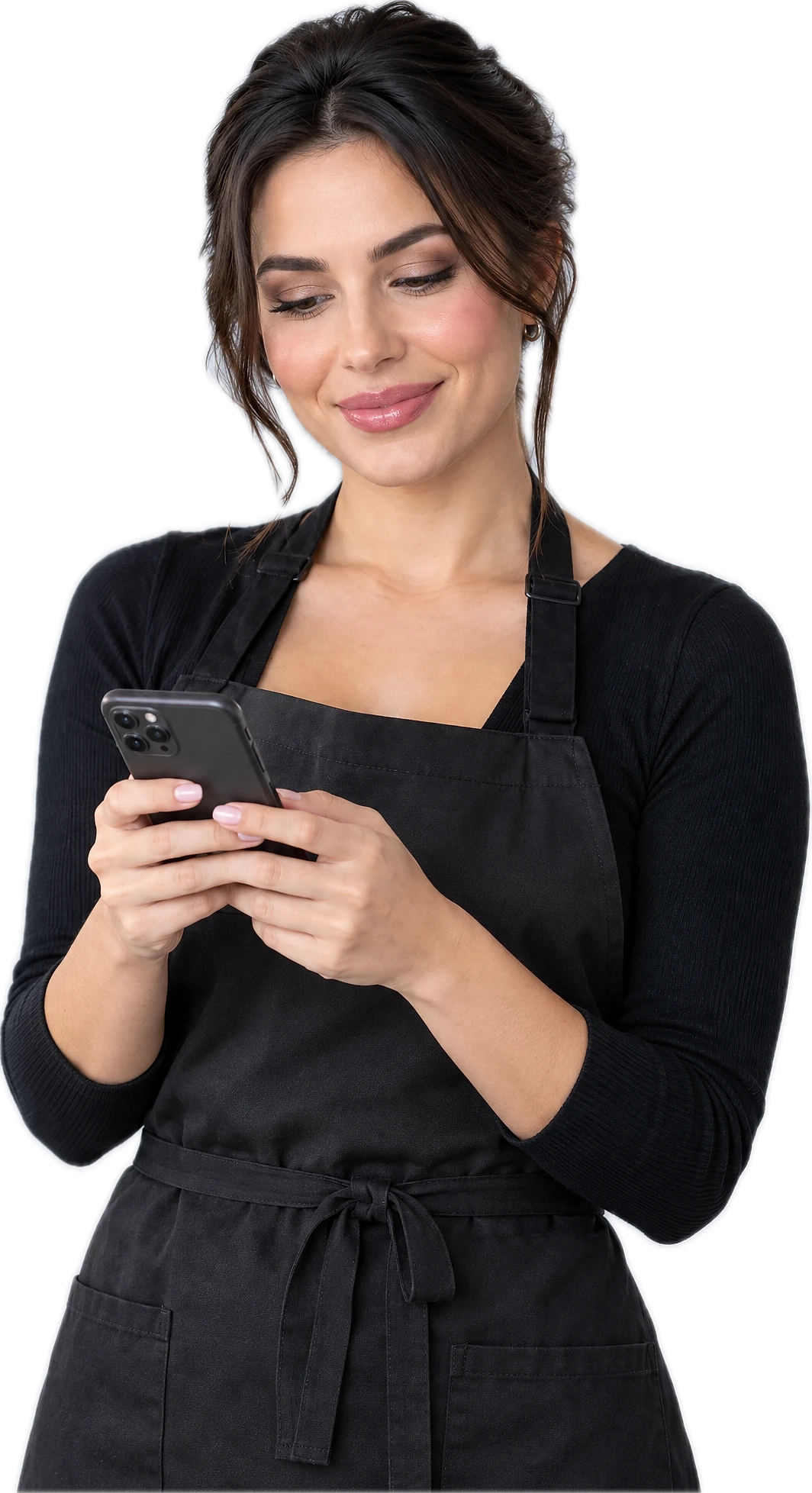 Smiling beauty professional at her centre