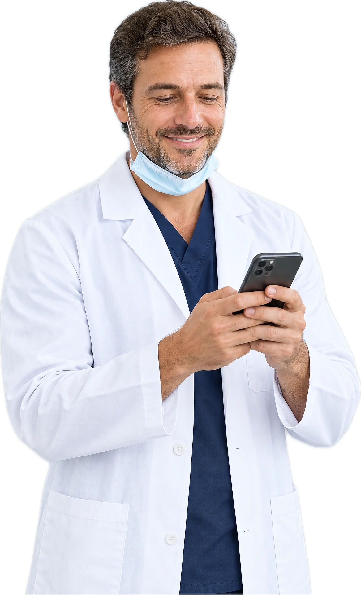 Dentist smiling in their dental clinic
